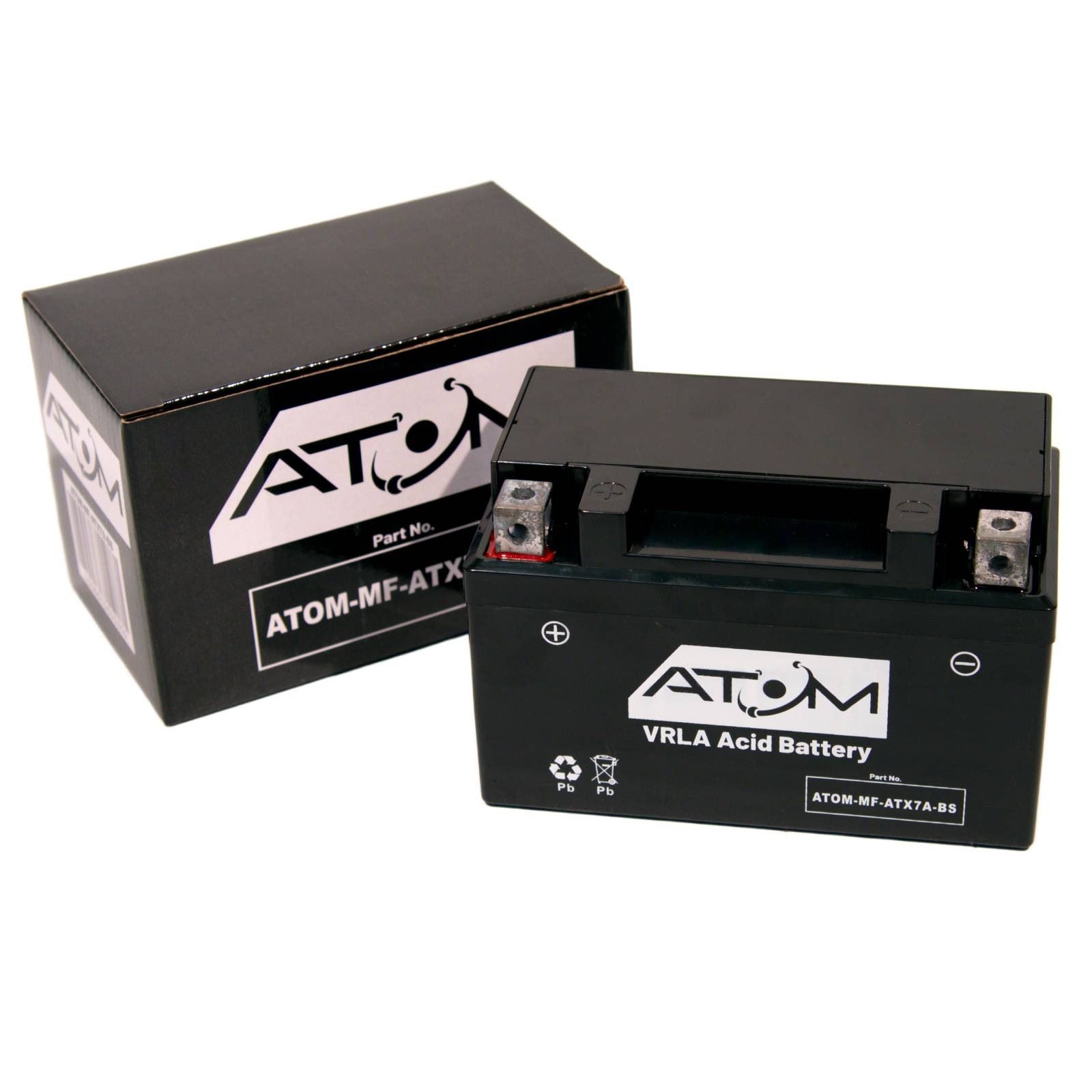 Batería de motocicleta YTX7A-BS Atom AGM 12V para Kymco People 125 2008-2014- - Image 2