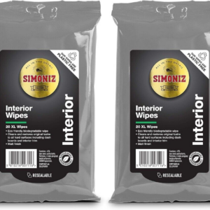 Paquete de 2 toallitas limpiadoras con aroma a automóvil Simoniz paquete de 20 - mate-