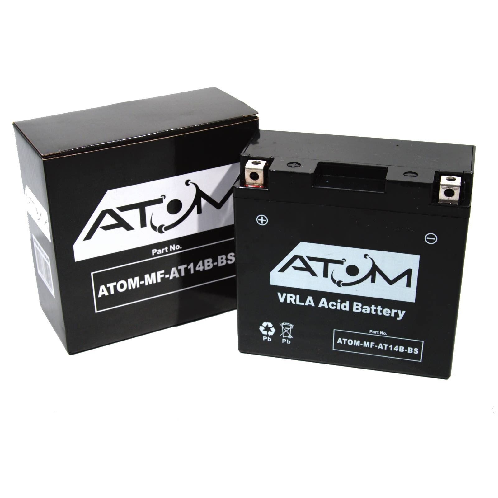 Batería de moto YT14B-BS Atom AGM 12V para Yamaha XV 1700 2003-2005- - Image 2