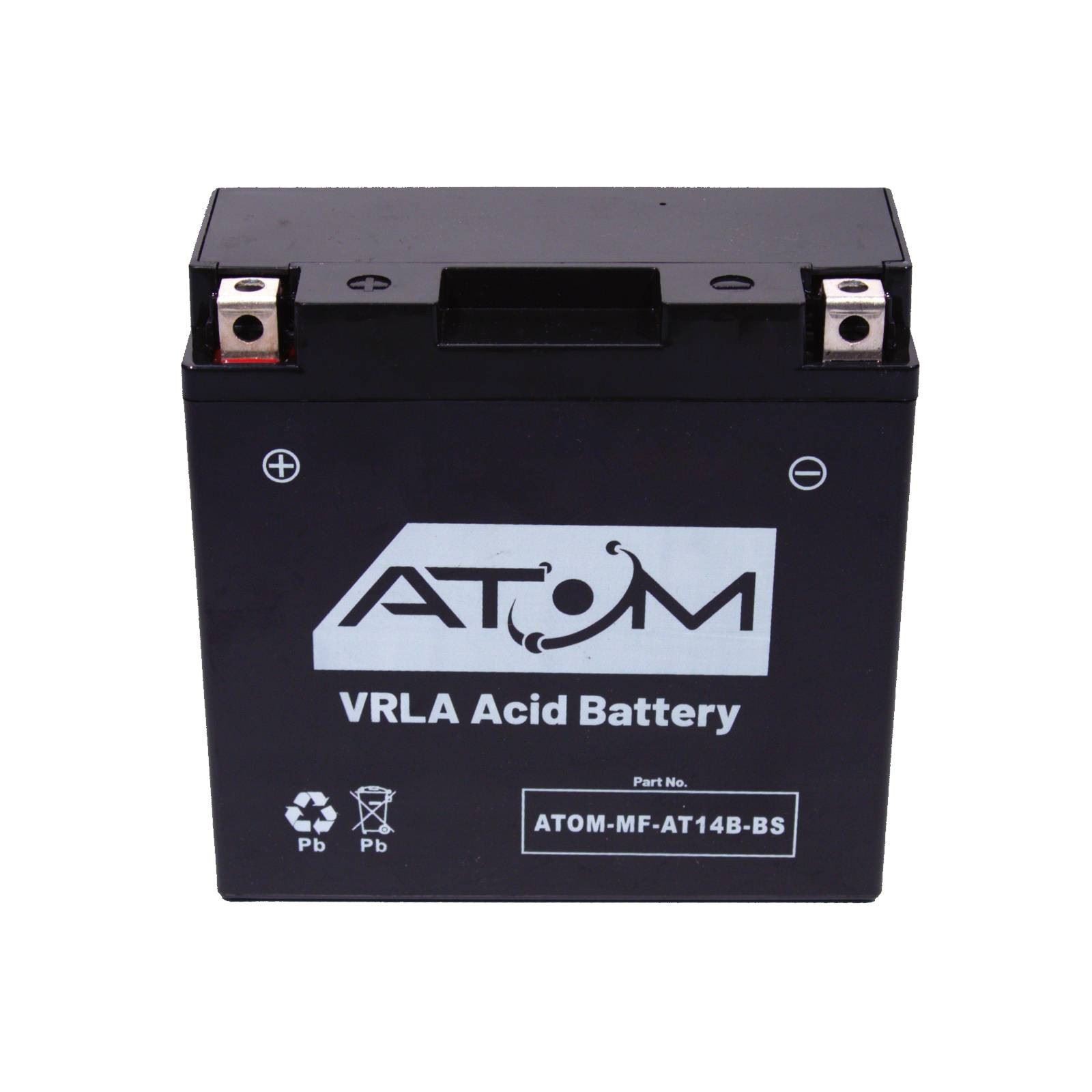 Batería de moto YT14B-BS Atom AGM 12V para Yamaha XV 1700 2003-2005- - Image 3