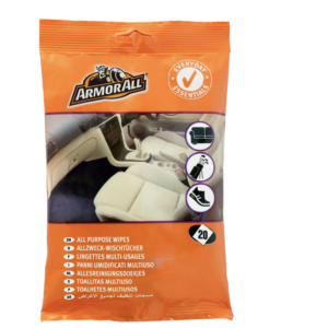 Paquete de toallitas redondas para tapicería ArmorAll Car Interior Valet Pack doble-