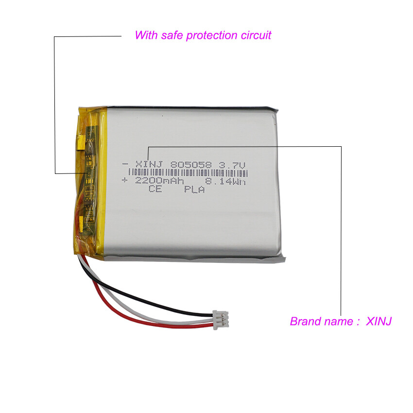 Batería Li 3.7V 2200mah 8.14Wh 805058 repuesto para simulador de golf Skytrak- - Image 3