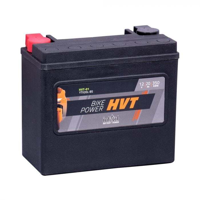 Batería de alimentación de bicicleta intAct YTX20L-BS / YTX20HL-BS / 65989-97A Performance HVT-