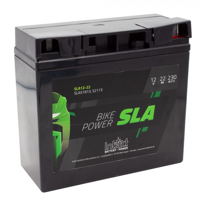 Batería de motocicleta intAct SLA51913 / 52113 activada sellada SLA-