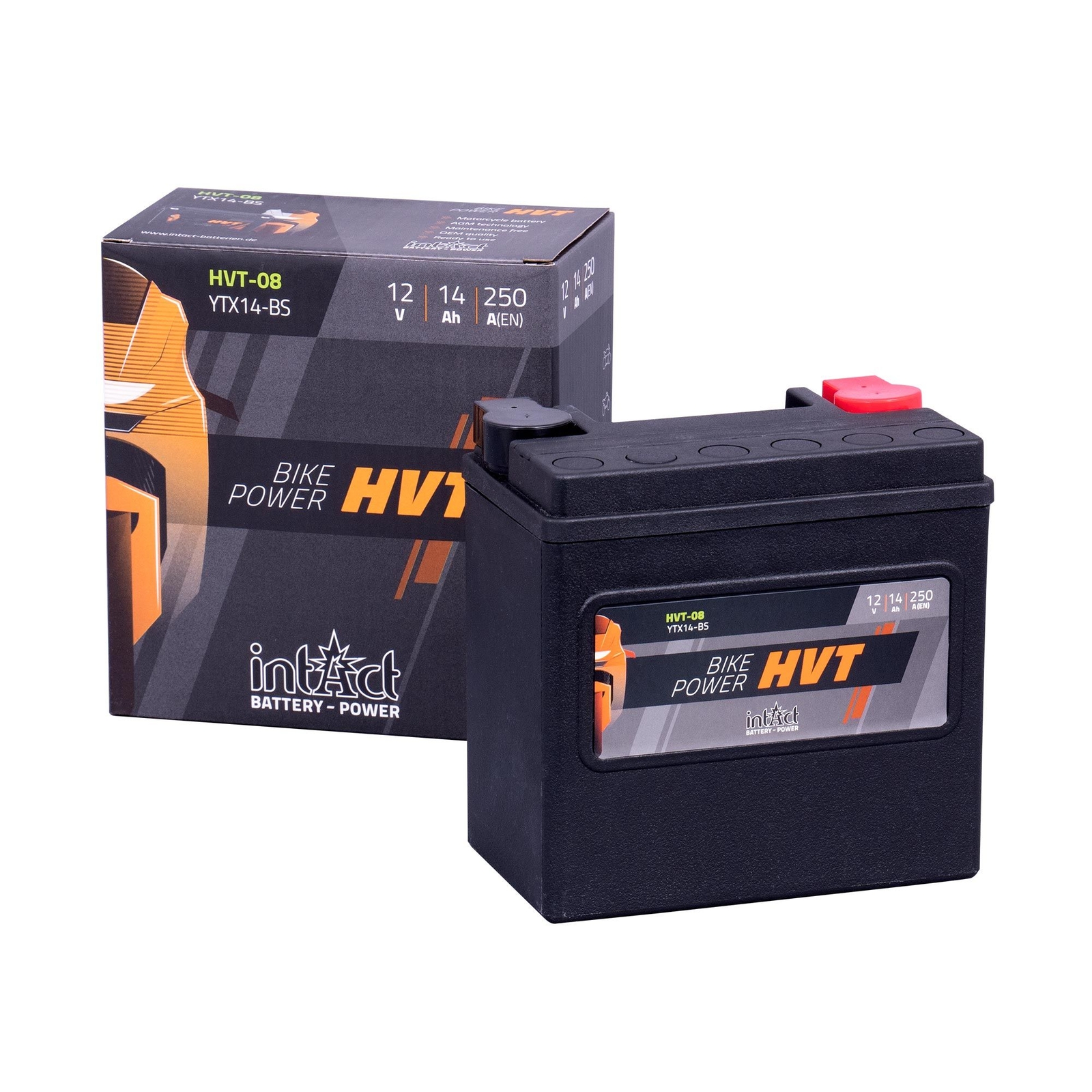 Batería de alimentación de bicicleta HVT activada sellada intAct YTX14-BS/65948-00- - Image 2