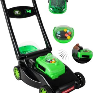 Cortacésped para niños con acción de corte de césped realista y sonidos sin baterías-