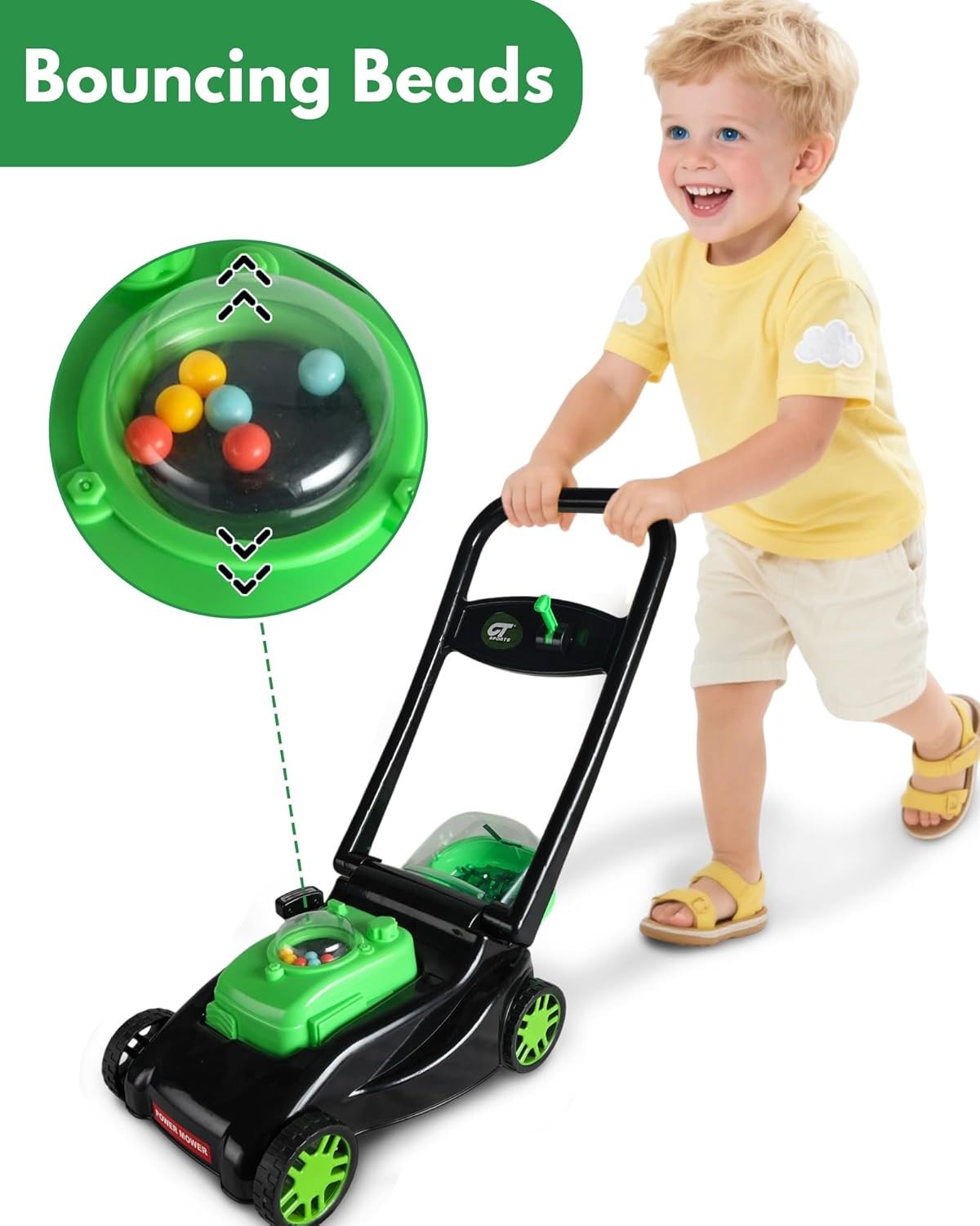 Cortacésped para niños con acción de corte de césped realista y sonidos sin baterías- - Image 3