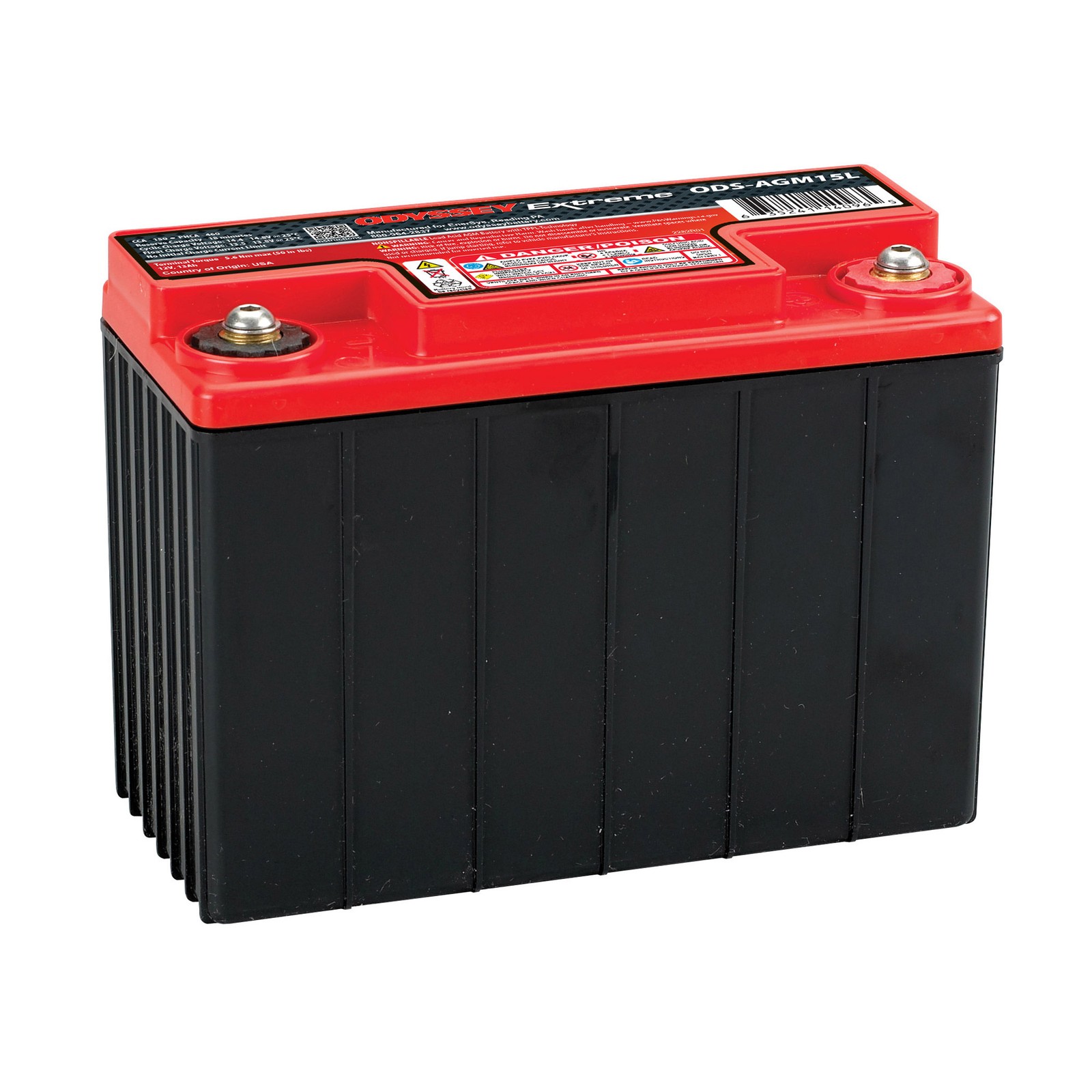 Batería AGM Odyssey Extreme Power & Motorsports (ODS) 12V, ODS-AGM15L (PC545)-