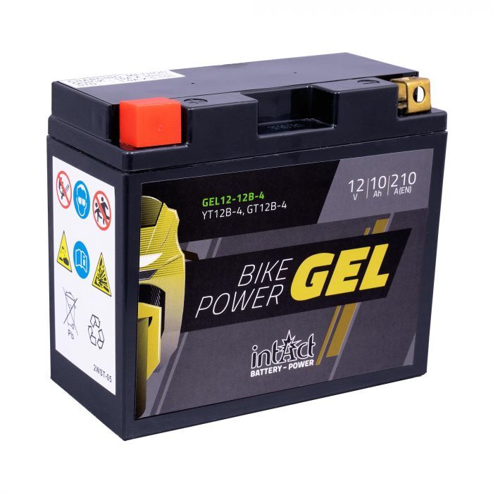 BATERÍA GEL POTENCIA MOTO RENDIMIENTO INTACTO YT12B-4 / GT12B-4-
