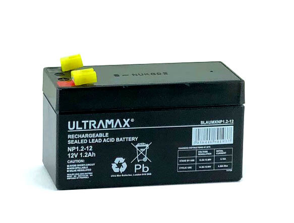 Batería Ultramax de repuesto de plomo ácido sellado Power Kingdom PS1.2-12 12V 1.3Ah- - Image 3