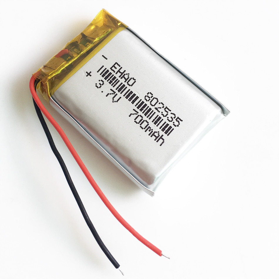 Batería recargable de polímero de litio 3,7 V 700 mAh 802535 para MP3 MID DVD GPS Bluetooth- - Image 3