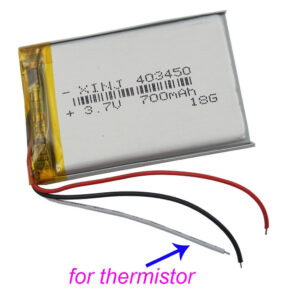 3.7V 700 mAh 2.59Wh NTC 3 cables termistor batería Li 403450 para DashCam GPS Mp3-