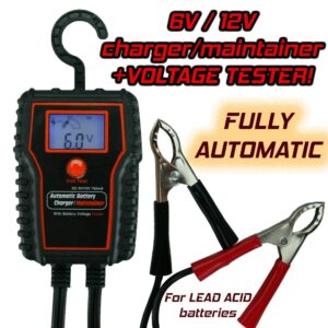Mantenedor de Batería Automotriz Banshee, 6 V y 12 V, 0,75 Amp-