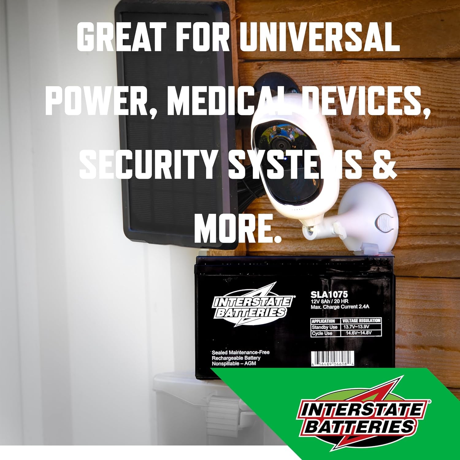 Interstate Batteries 12V 8Ah Battery (SLA1075) Sealed Lead Acid Rechargeable... - Image 4
