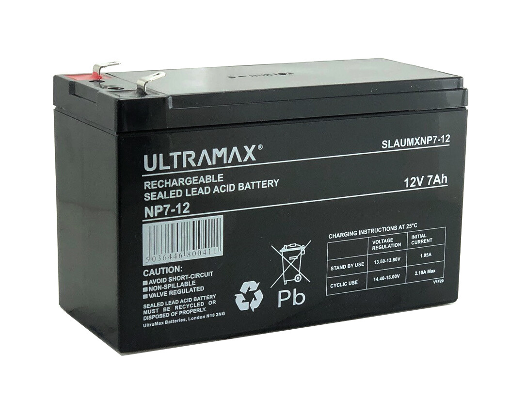 1 x Ultramax ES7-12 Y7-12 12V 7Ah AGM GEL SLA Baterías- - Image 2