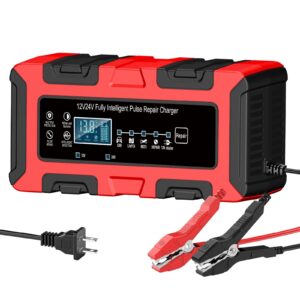 Cargador de batería E-FAST 10A 12V/24V LiFePO4 plomo ácido batería completamente automática...-