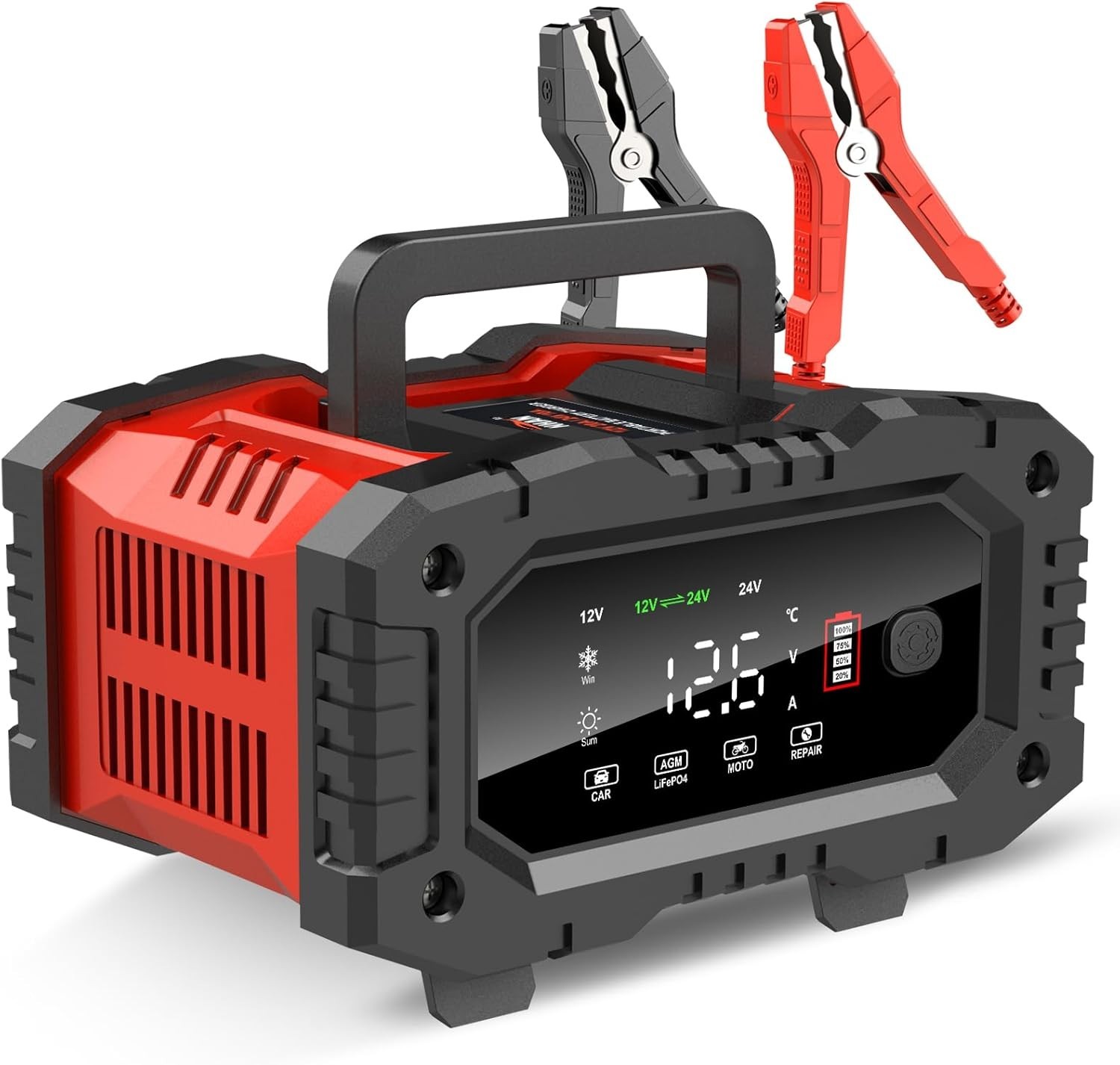 Cargador Mantenedor De Bateria 12V/24V Para Auto Carro Automóvil Automático NUEVO-