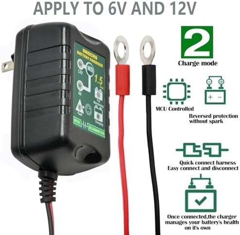 Cargador de goteo para mantenimiento de batería automático 6V 12V 15A- - Image 3