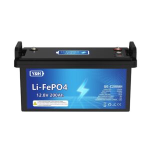 Batería LiFePO4 12V 200Ah Litio 2560Wh Ciclo Profundo BMS Para Barco RV Panel Solar-