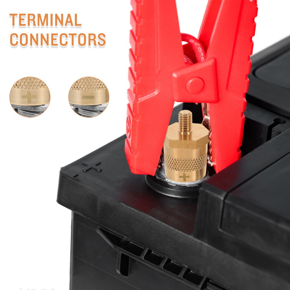 2 Piezas Terminales Abrazaderas Conectores Baterías Accesorios Cable Eléctrico- - Image 2