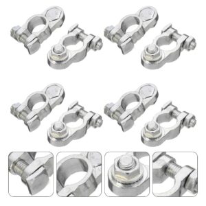 8 Piezas Soporte de Batería Universal 12V Práctico Clip de Terminal de Batería Clip de Batería-