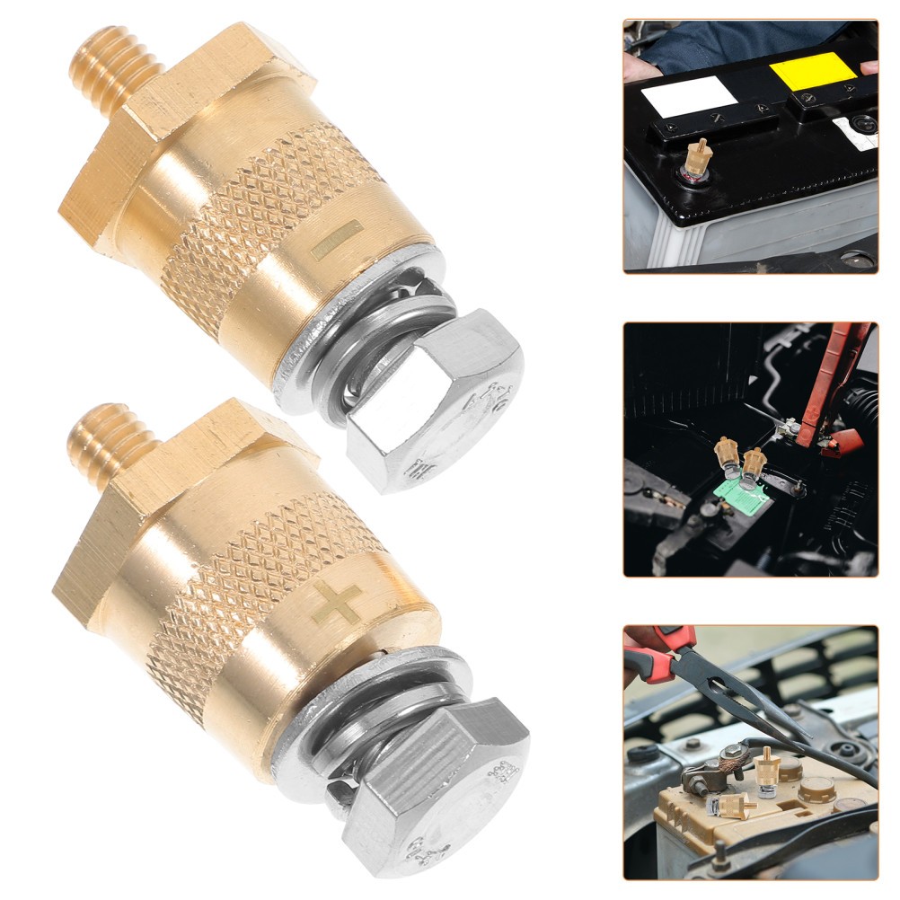 Kit de 2 soportes terminales adaptadores "l" conectores eléctricos de coche-