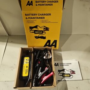 Cargador Mantenedor Batería Coche AA 1.5A 6V 12V Totalmente Automático con Cocodrilo-