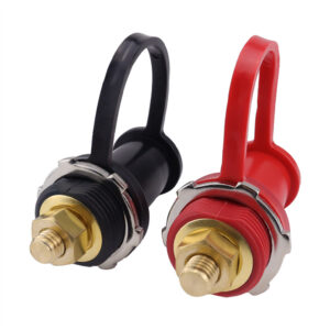 Battery Terminals 3/8" Stud Battery Charging Jump Post Kit For Automotive Marine