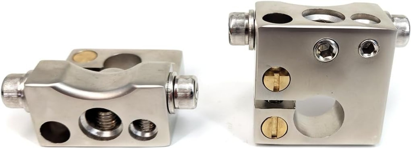Par de terminales de batería negativo positivo con adaptador de poste superior OEM automotriz- - Image 5