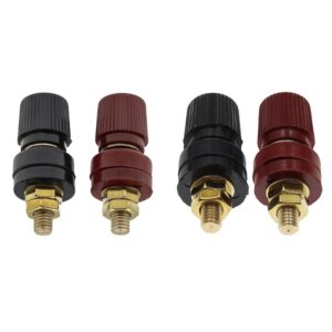 Terminales de batería automotriz de alta corriente 6 mm/8 mm pernos de latón con tuercas para automóvil-