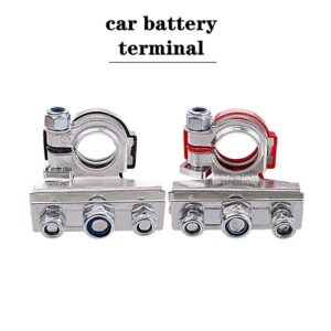 1 Par 12V 24V Automotriz Coche Poste Superior Batería Terminal Cable Abrazadera Terminal-