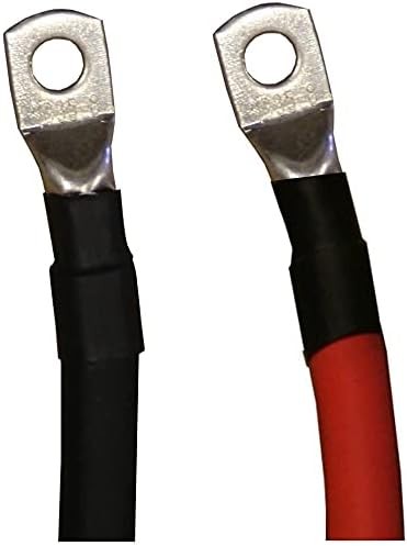 2 Piezas Cables de Batería 12V Rojo y Negro, Cables de Batería Automática 6AWG con Anillo Termina- - Image 4