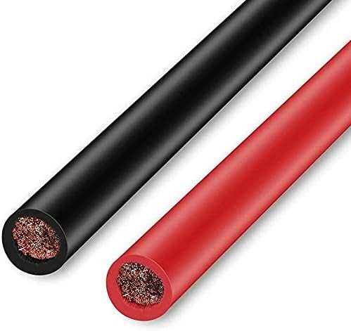 2 Piezas Cables de Batería 12V Rojo y Negro, Cables de Batería Automática 6AWG con Anillo Termina- - Image 5