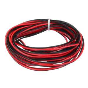 24 Gauge 2 Conductor Parallel PVC Wire 15Ft/4.5M Long 1.6mm Dia for LED Cable
