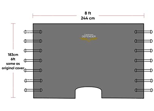 Cubierta de remolque delantera universal con luces LED - Ventana- - Image 2