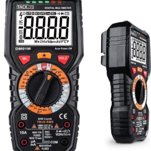 Multímetro digital TACKLIFE 6000 CNT medición manual de rango AC/DC Vol Curr-