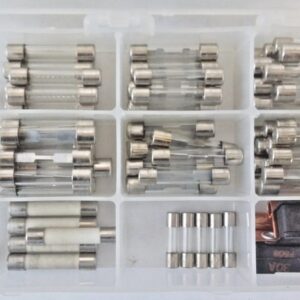 Kit de fusibles automotrices de bus de vidrio surtido 107 piezas 3 7,5 10 15 20 25 30 amperios GM-