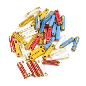 40 Piezas 5A,8A 16A 25A Coche GBC Cobre Automotriz Bala Torpedo Cerámica Kits-