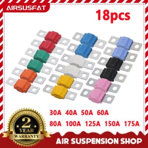 Surtido de fusibles 18xAMI/Midi 12V-58V alta corriente enchapado en cobre mini fusible atornillable-