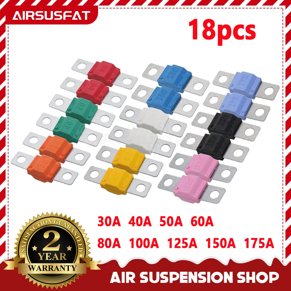Surtido de fusibles 18xAMI/Midi 12V-58V alta corriente enchapado en cobre mini fusible atornillable-