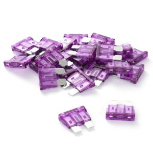 25 piezas 35AMP fusibles estándar para automóvil fusible de hoja automotriz para automóvil RV camión SUV-