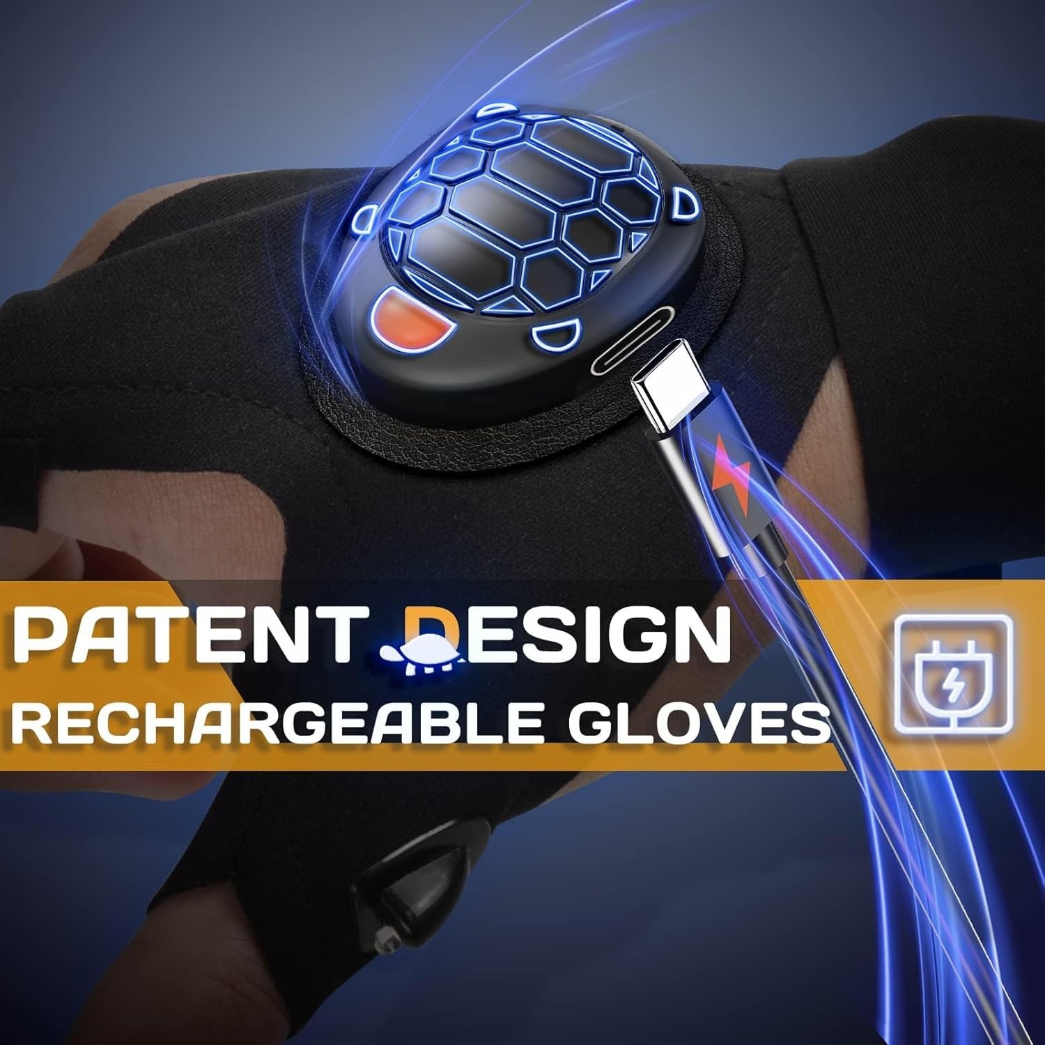 Medias de Navidad Rellenos Regalos para Hombre - Guante Linterna LED Recargable...- - Image 3