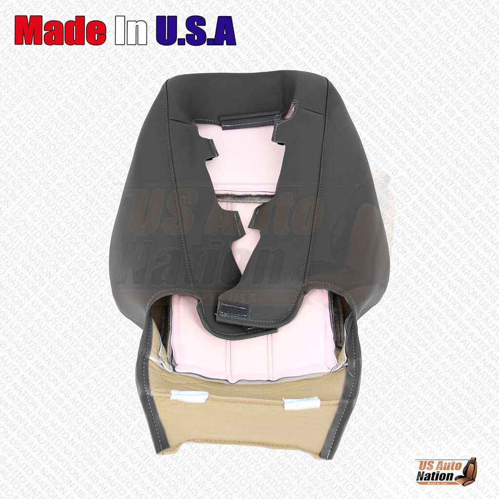 2008 - 2020 For Dodge Grand Caravan Passenger Bottom & Top Leather Cover Black - Image 3