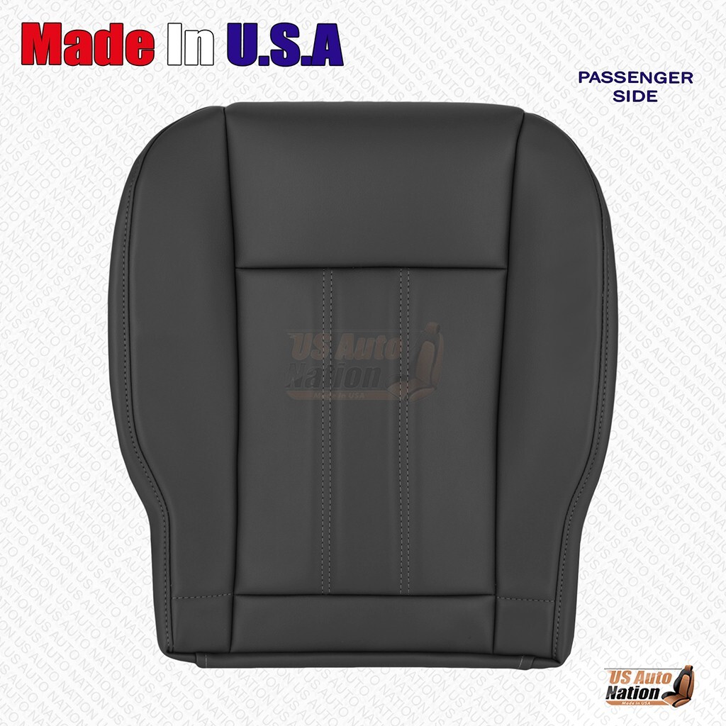 2008 - 2020 For Dodge Grand Caravan Passenger Bottom & Top Leather Cover Black - Image 4