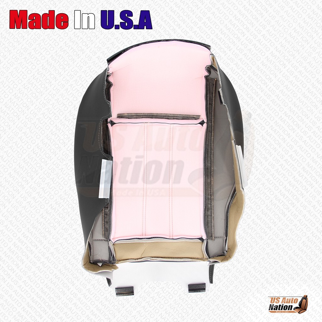 2008 - 2020 For Dodge Grand Caravan Passenger Bottom & Top Leather Cover Black - Image 5