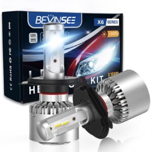 Globos de faros LED H4 haz alto/bajo 8000LM blanco para Toyota Corolla AE101 94-99-