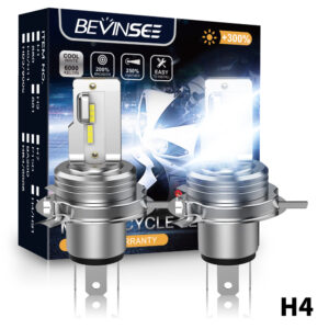 2x H4 HS1 LED Moto ATV Faros Globos 36W Blanco Brillante Viga Alta/Baja 12V-