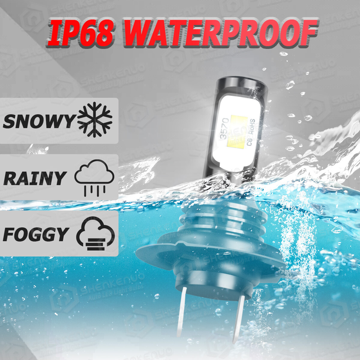 H7 LED Headlight Globes Bulb White Low Beam For Holden Epica 2007-2010 - Image 3