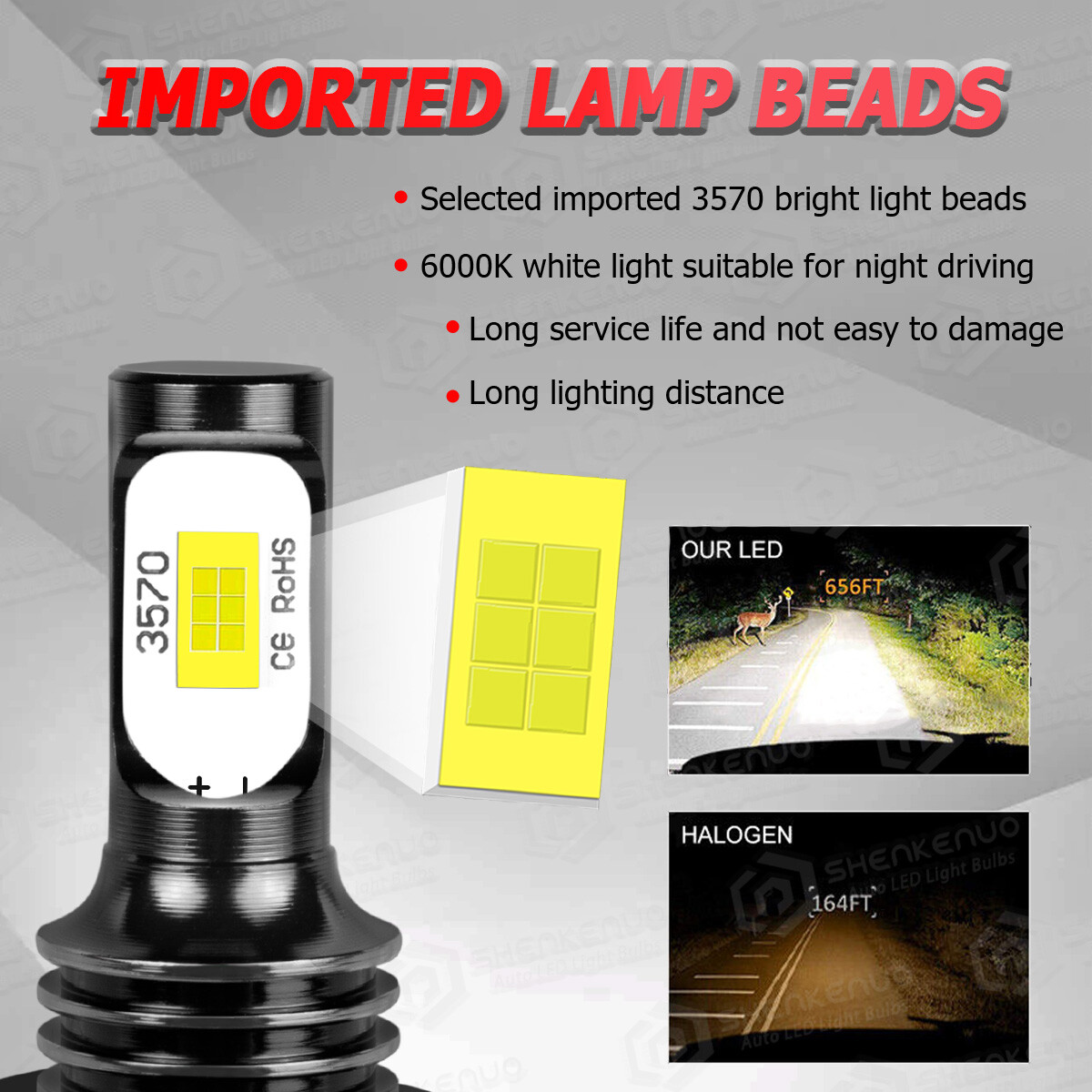 H7 LED Headlight Globes Bulb White Low Beam For Holden Epica 2007-2010 - Image 5