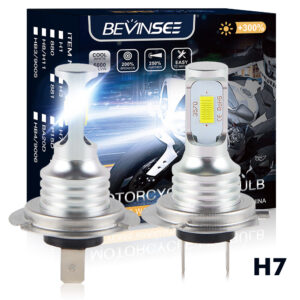 2x Globos de faros LED H7 6000K para BMW motocicleta R1200GS R1200RT bombillas brillantes-
